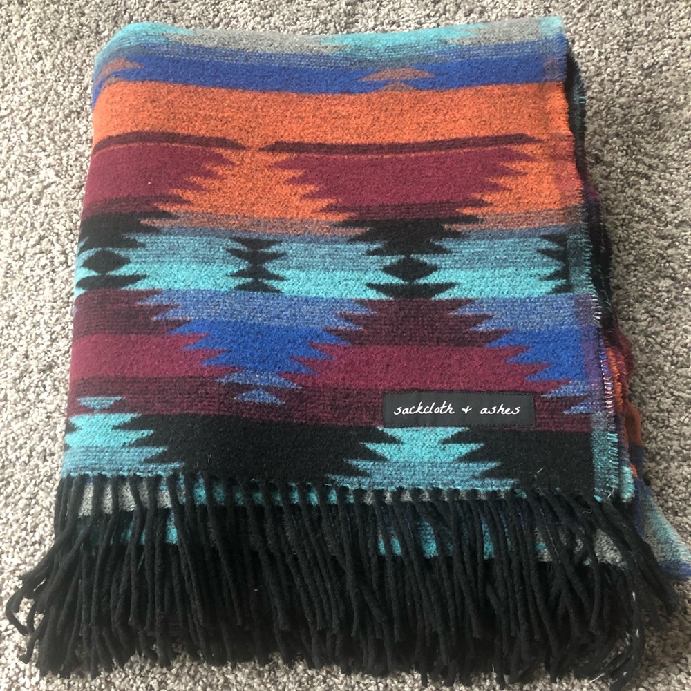 Sackcloth and Ashes Wool Tribal Blanket